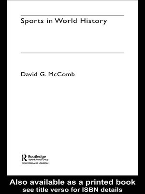 cover image of Sports in World History